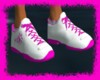 pink/white gym shoes