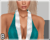 Teal Fishtail Gown