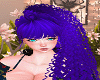 Uv  Purple Curly Silky