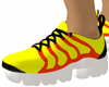 Shoes sports yellow red