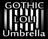 GOTHIC Loli Umbrella B&W