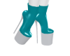 NEW Latex Nurse Boots