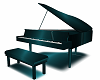 Teal Piano Baby Grand