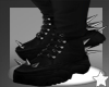 Black spiked boots