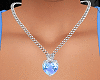 Silver Necklaces BLue