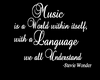 |R|Wall Quote "Music"