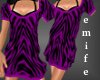 zebra dress [ violet ]