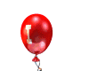 Red ball letter I animat
