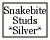 Snakebite Studs Silver