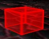 Red Neon Cube Chair