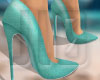 Denim Heels - Turquoise