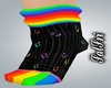 Black n Rainbow Socks
