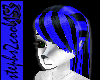 Kimiko Blue Stripe Bangs