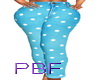 PBF*Aqua Polka Dot Jeans