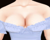 Blue Ruffle Top