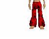 Red Ribbed Homey Pants