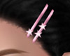 Stars Pink Hairclips