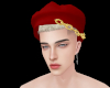 e_gold chain red beret
