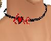 Necklace:Love Black/Red