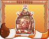 red panda in a bottle