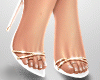 White &Golden Luxe Heels