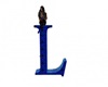 L Letter Blue Seat