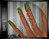 Sr`(2tone;Nails-Green)