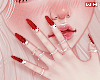 w. Red Nails + Rings