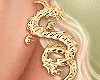 Amo Gold Dragon Earrings