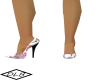 Floral on White Heels