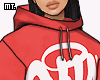 ❤. Syna Red Hoodie
