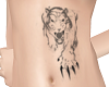 SVA Tiger tummy tattoo