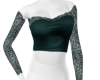 F Green lace top