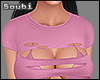 Ripped Pink Top