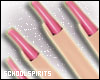 ❥ light pink nails