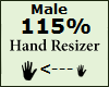 Hand Scaler 115% Male