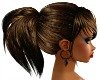 Short ponytail & bangs