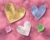 Hearts on pink satin PS
