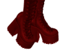Platform Boots - Red