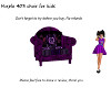 Purple 40% chair for kid
