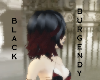 ~Black W/burgendy tips~