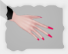 A; Hot pink nails