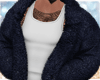 Oversize Blue Fur Coat