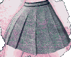 Gray Pleated Skirt  e