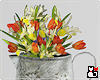 Vintage Vase Tulips mix