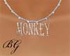 *N* Name necklace Monkey