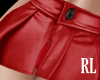 !! Leather Red Skirt RL