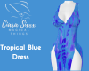 Tropical Blue Dress