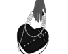 HEART BAG BLK