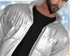 Silver  Puff Hoodie